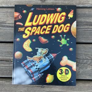 LUDWIG THE SPACE DOG 3D CHILDRENS BOOK HARDCOVER
